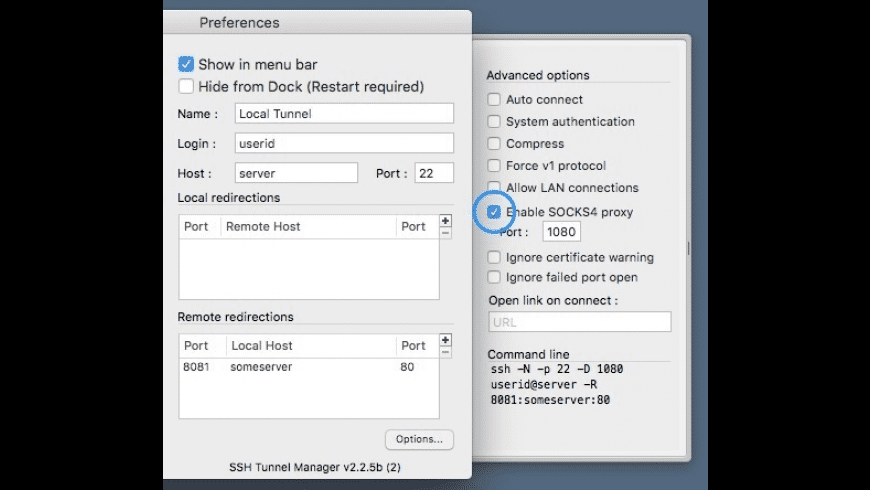osx ssh tunnel manager